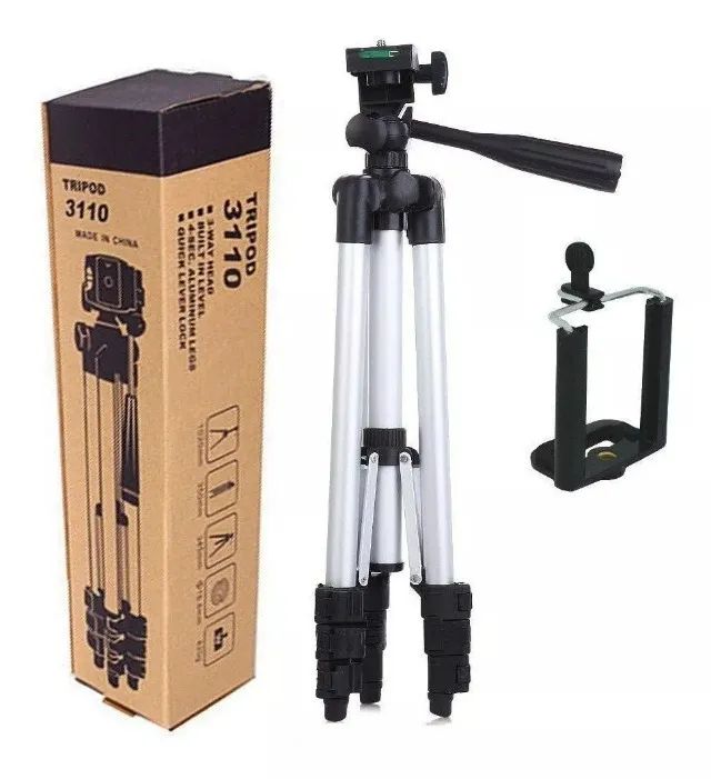 Tripé Universal Telescópico 1020mm Câmera E Celular Com Capa wpp:43. * - Foto 2