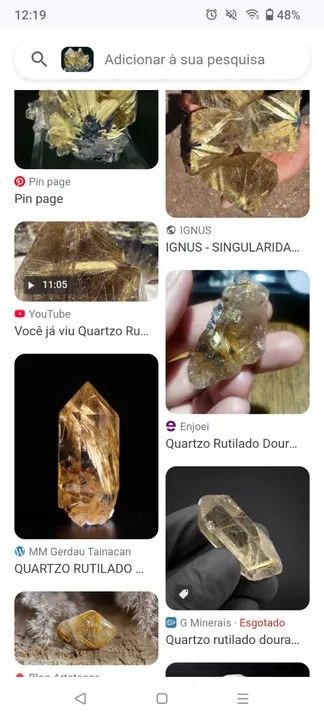 Pedra Quartzo Rutilado 