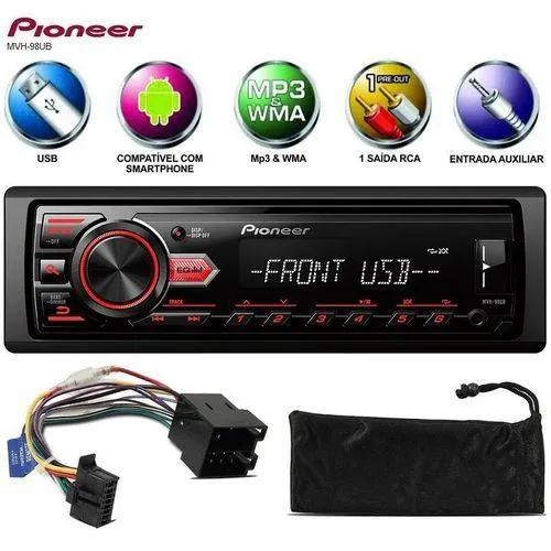 Som Automotivo Pioneer Mvh-98ub Mp3 Usb Entrada Auxiliar