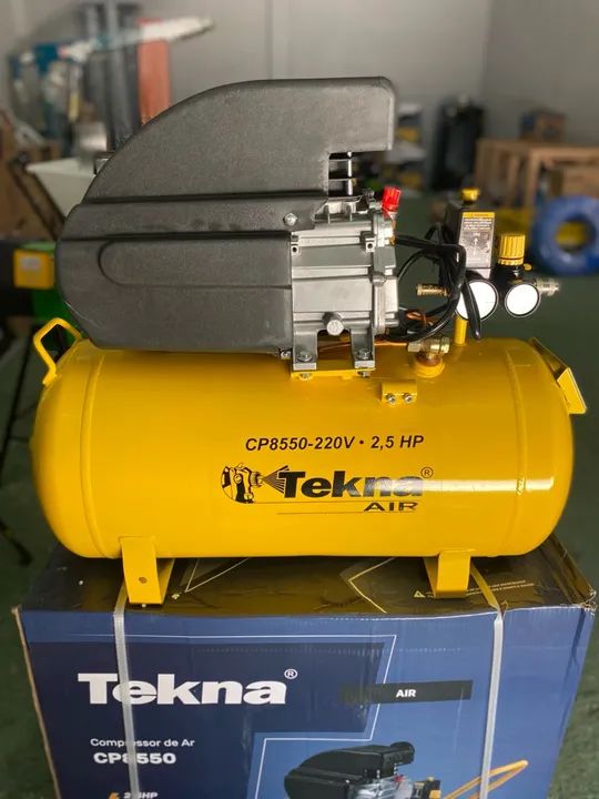 Compressor de Ar 50L 116 Libras Motor 2.5 Hp - Tekna (Novo) - Foto 6