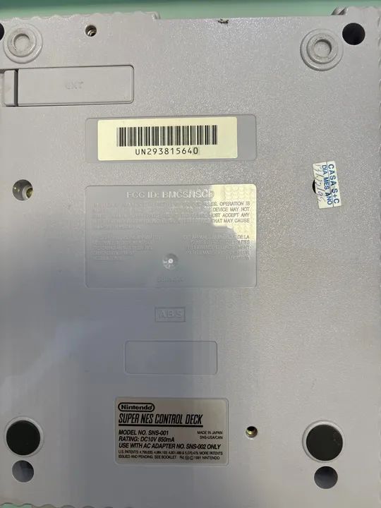 Super Nintendo -SNES na caixa e manual  - Foto 5