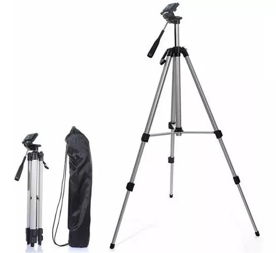 Tripé Universal Telescópico 1020mm Câmera E Celular Com Capa wpp:43. *