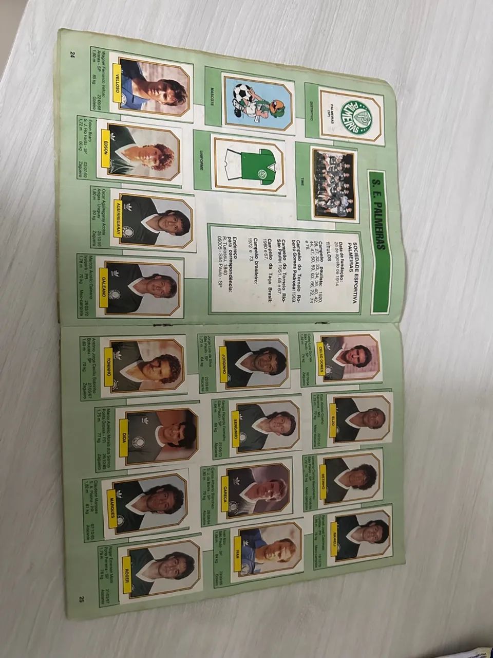 Álbum de figurinhas Campeonato Brasileiro - 1990 - Foto 3