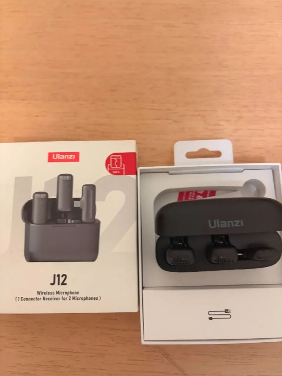 Microfone Sem Fio Ulanzi J12 P/ Android Tipo C - 2 Mics403953418063073282