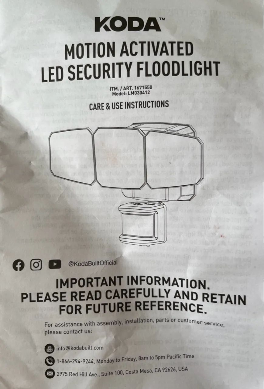 Câmera de Segurança KODA - NOVA - 110V - Foto 5