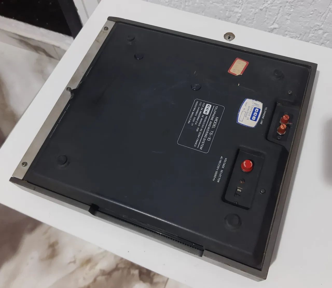 Rádio Gravador duplo deck TS-10 antigo relíquia para coleção - Foto 4