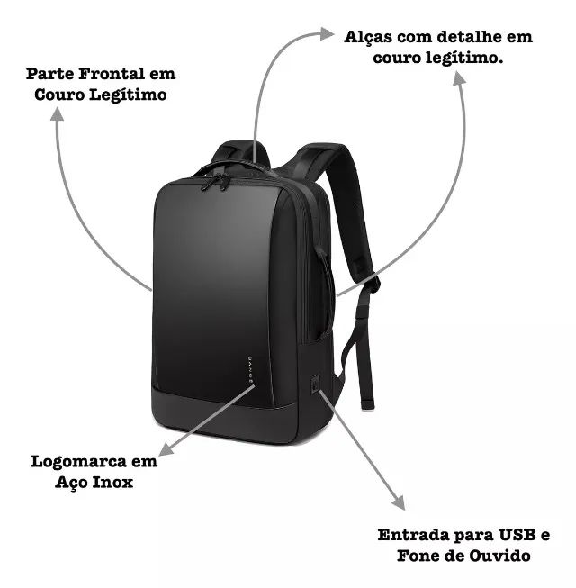 Mochila Executiva Bange - Foto 3