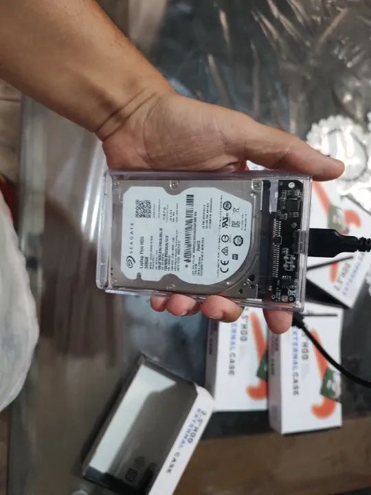 case externo para hd incolor com cabo na caixa novo - Foto 4