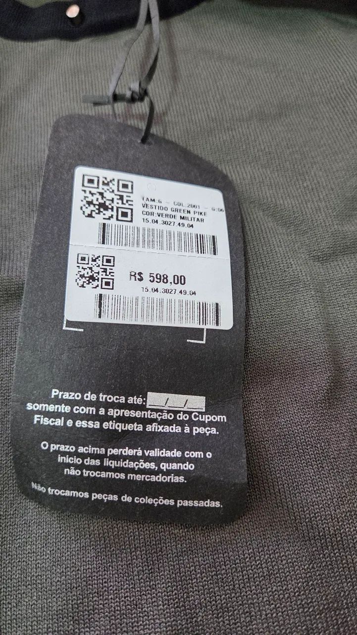VESTIDO JOHN JOHN MIDI VERDE G - Foto 2