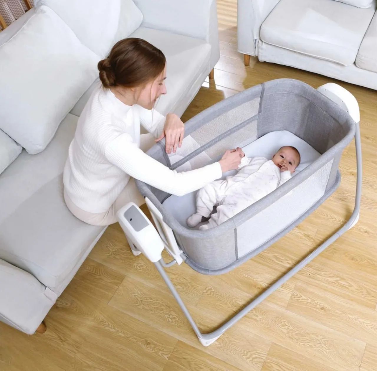 Berço dobrável com mosquiteiro para bebê - Foto 2