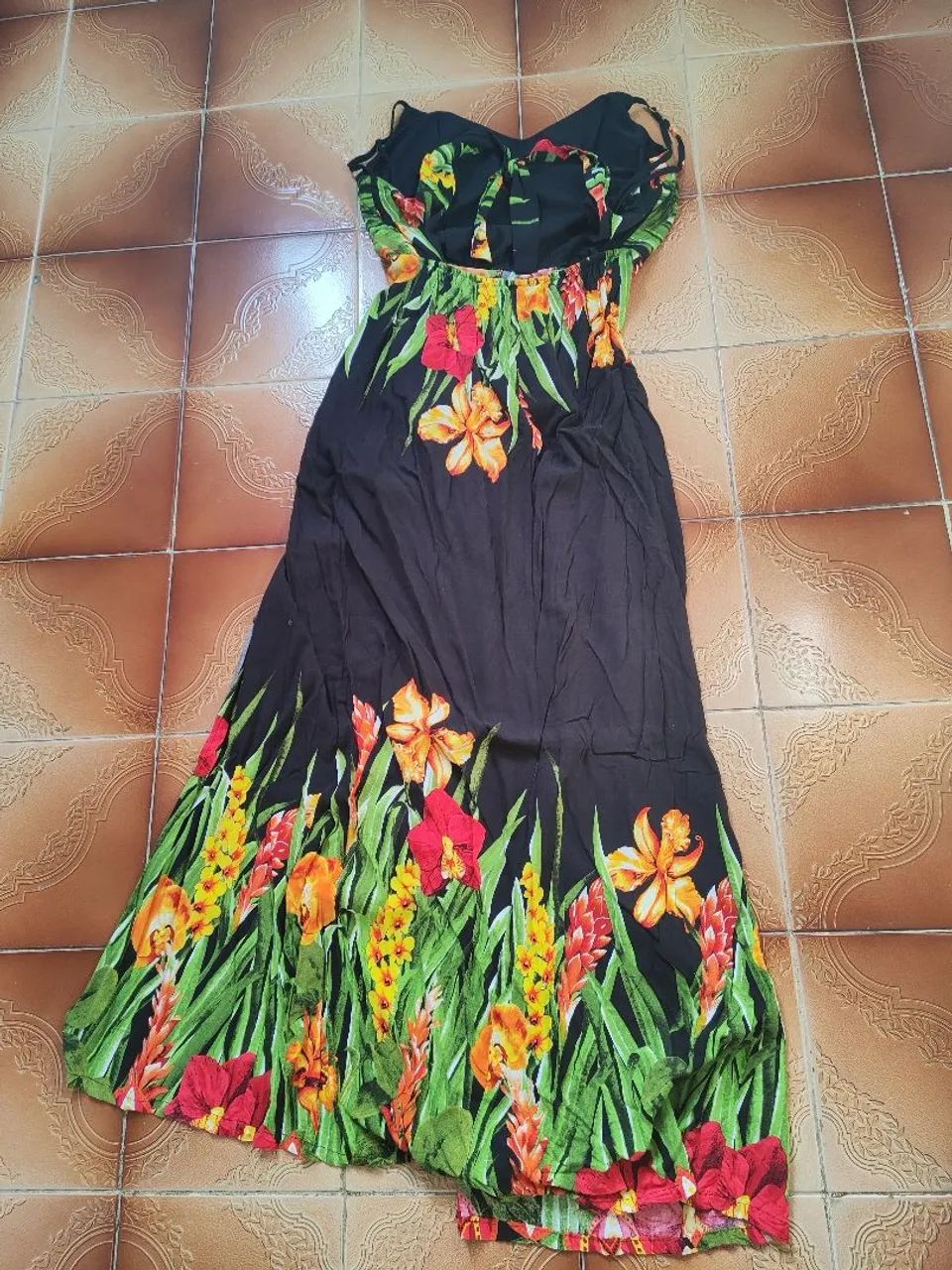Vendo vestido longo com fenda - Foto 3