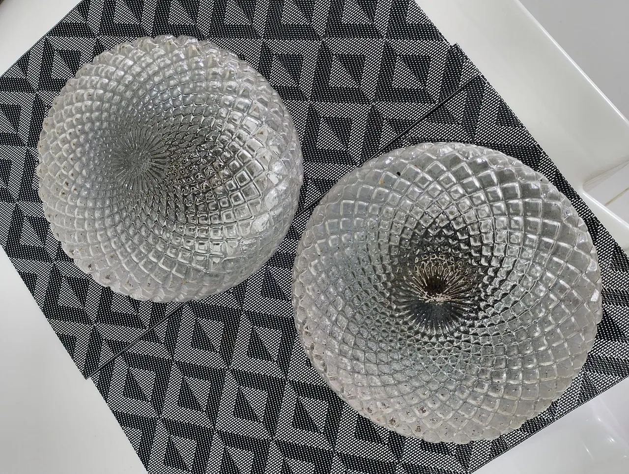 Luminárias de teto vintage de vidro - Foto 2