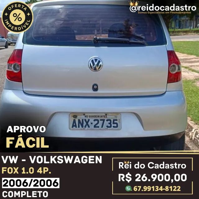 Fox 1.0 4p 2006/2006 - R$ 26.900,00- Ent. 6.000,00 + 48X   Aprovo Fácil - Rei do Cadastro - Foto 2