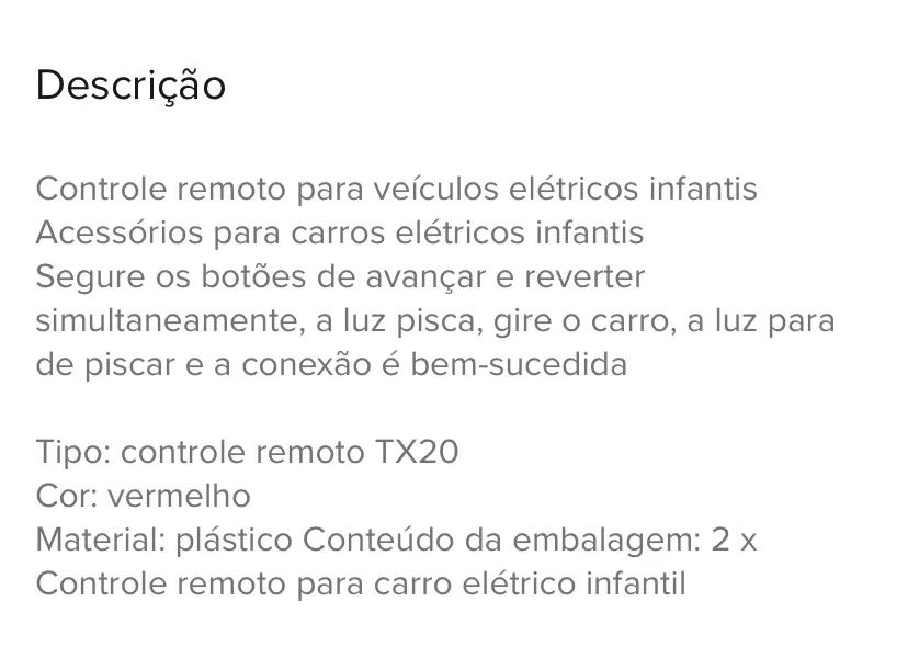 Controle remoto de carrinho elétrico universal - Foto 4