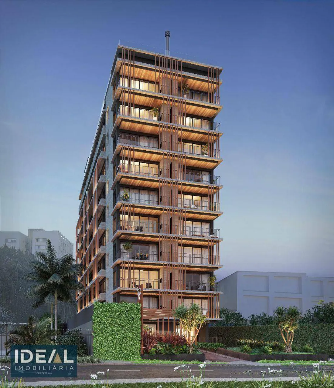 Batel - Apartamento com 1 dormitório à venda, 34 m² por R$ 708.440 - Curitiba/PR