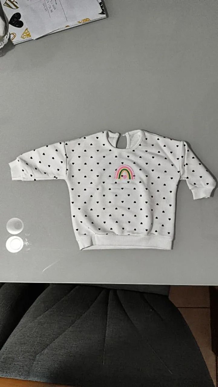 Blusa Baby Club Tamanho de 6 a 9 Meses 