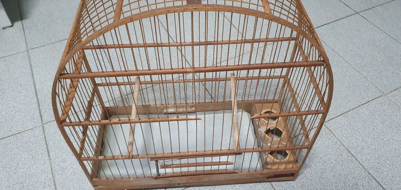 Gaiola de Passarinho de Madeira - Foto 2