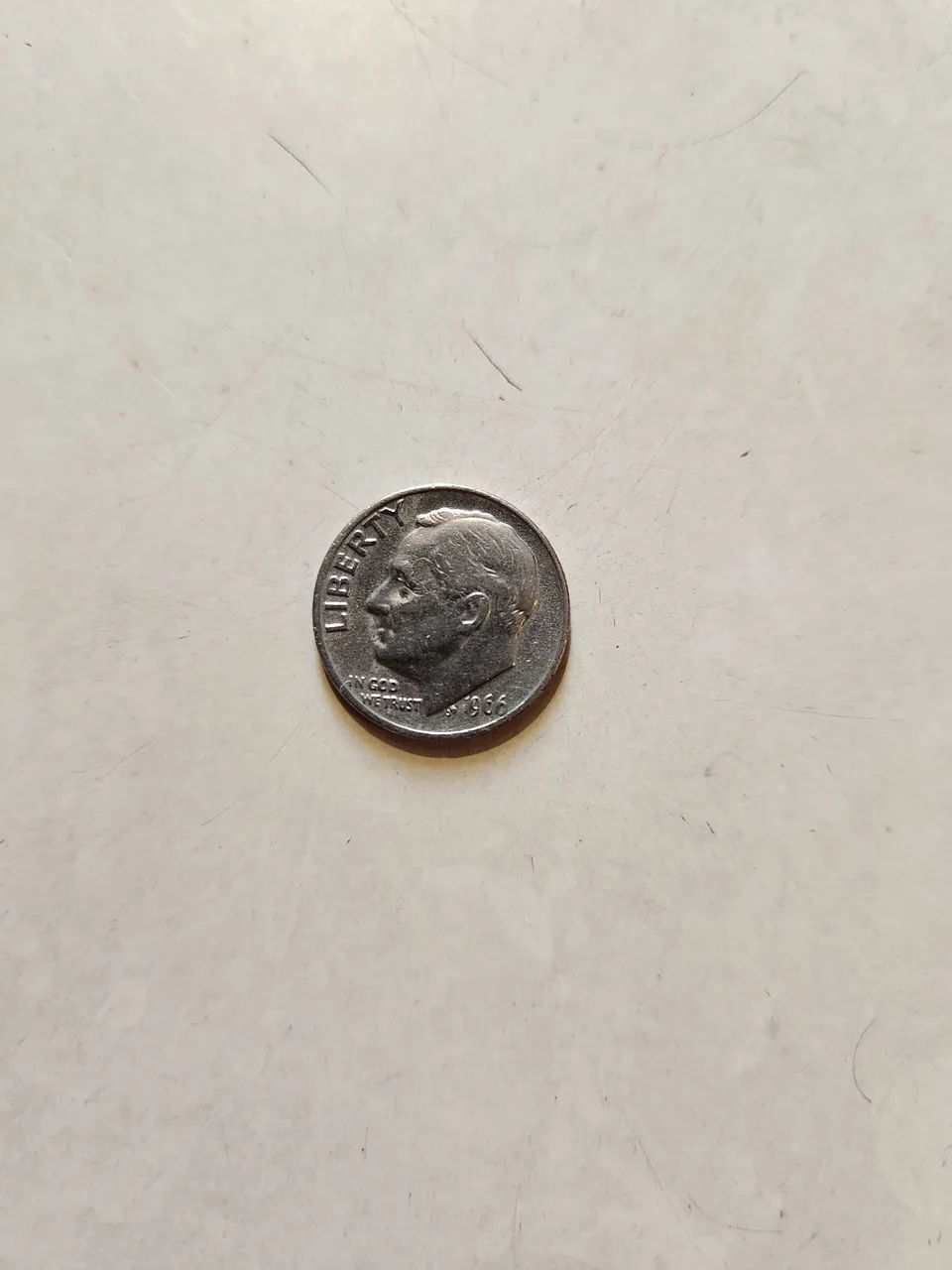 Moeda de 10 cents americanos de 1966 -One Dime  - Foto 2