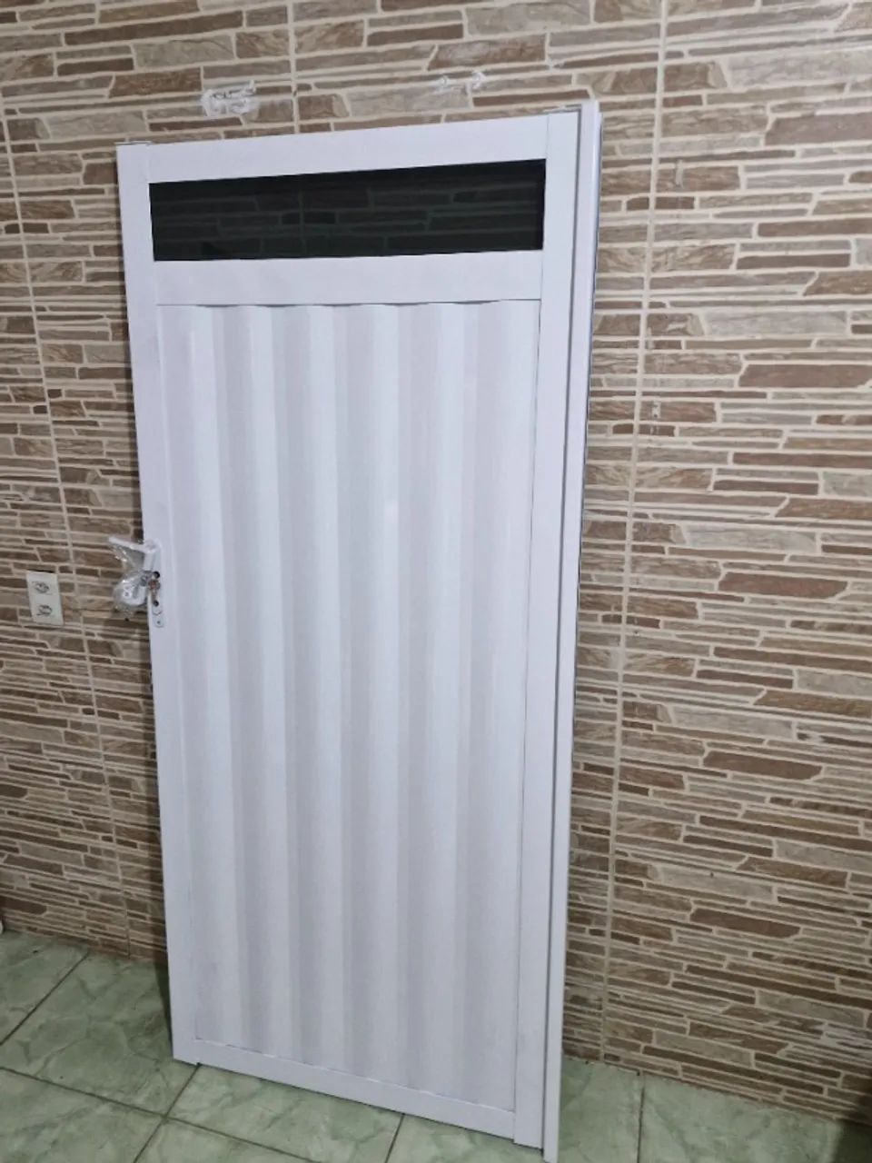 Portão social búzios galvanizado 