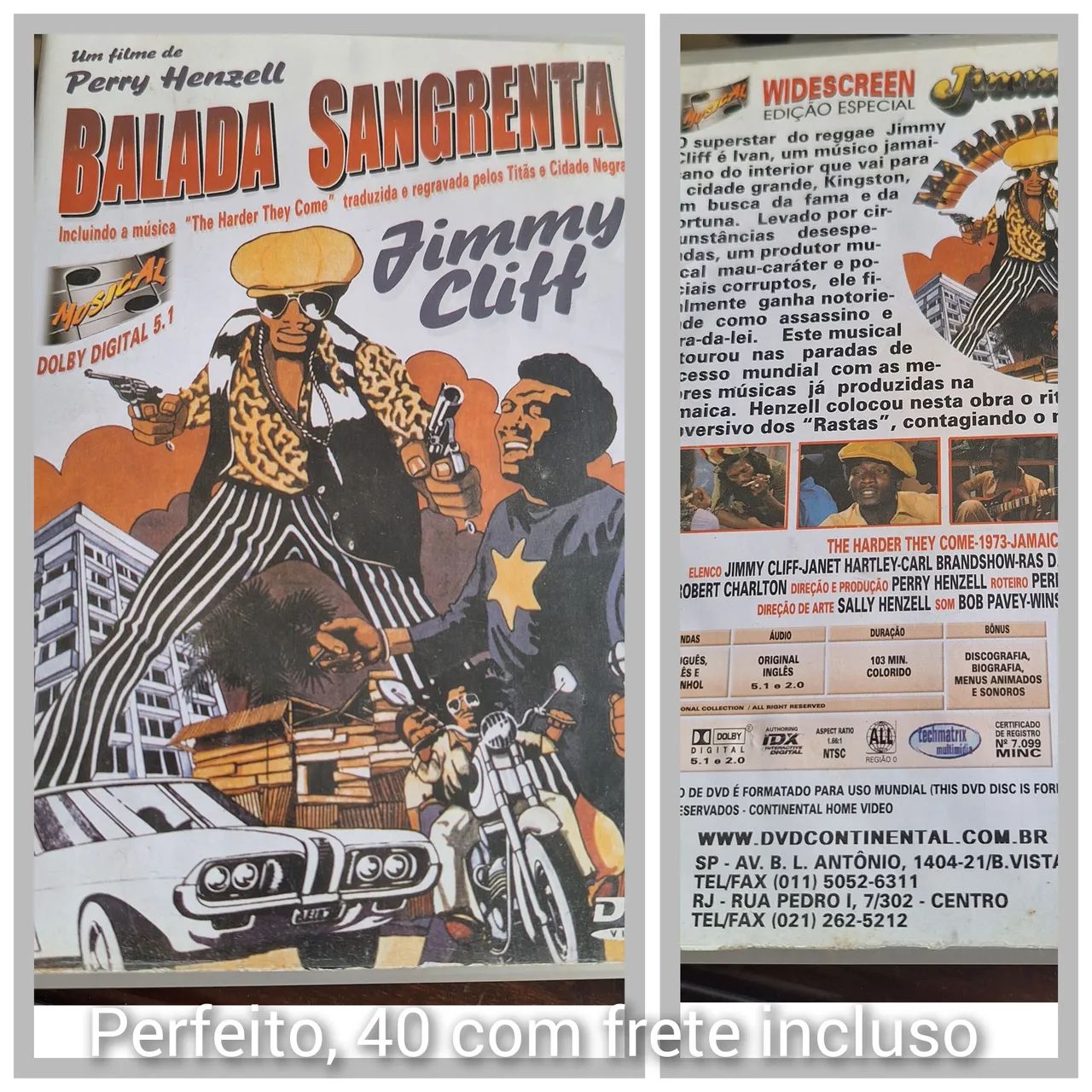 DVD Balada Sangrenta - Jimmy Cliff