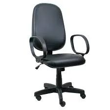 CADEIRAS ESCRITORIO!! POLTRONA PRESIDENTE ALTA COURO ECOLOGICO PRETO -ZAP-71- * - Foto 6