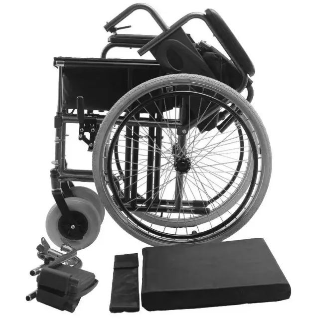 Cadeira de Rodas Dellamed D400 Dobrável - NOVA, na Caixa e com Nota Fiscal! - Foto 4