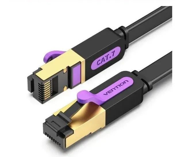 Cabo de Rede Gamer Cat7 Alta Qualidade 3 Metros Vention RJ45 600mhz 10gbps Blindado - Foto 2