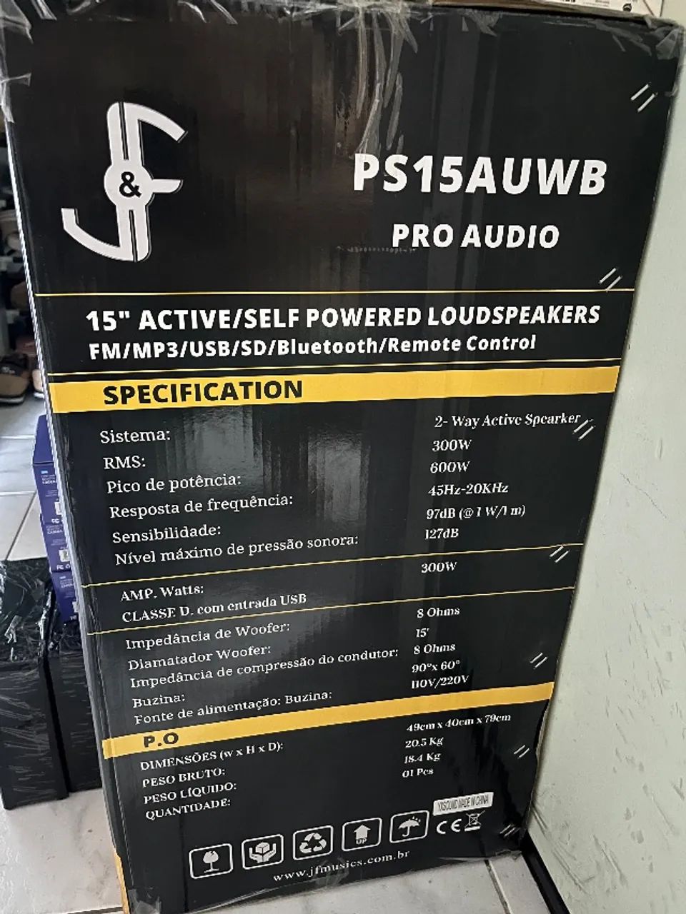 Caixa Amplificada c/Tripé J&F 15 - Foto 2