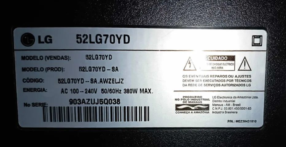 TV LG Full HD - Tela LCD 52 Polegadas (Não é Smart) - Foto 3