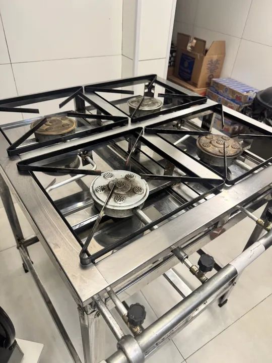 Fogão industrial 4 bocas alta pressão - Foto 4
