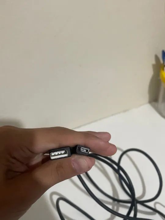 Controle DualShock 3 PS3 com cabo- Azul e Preto - Foto 3