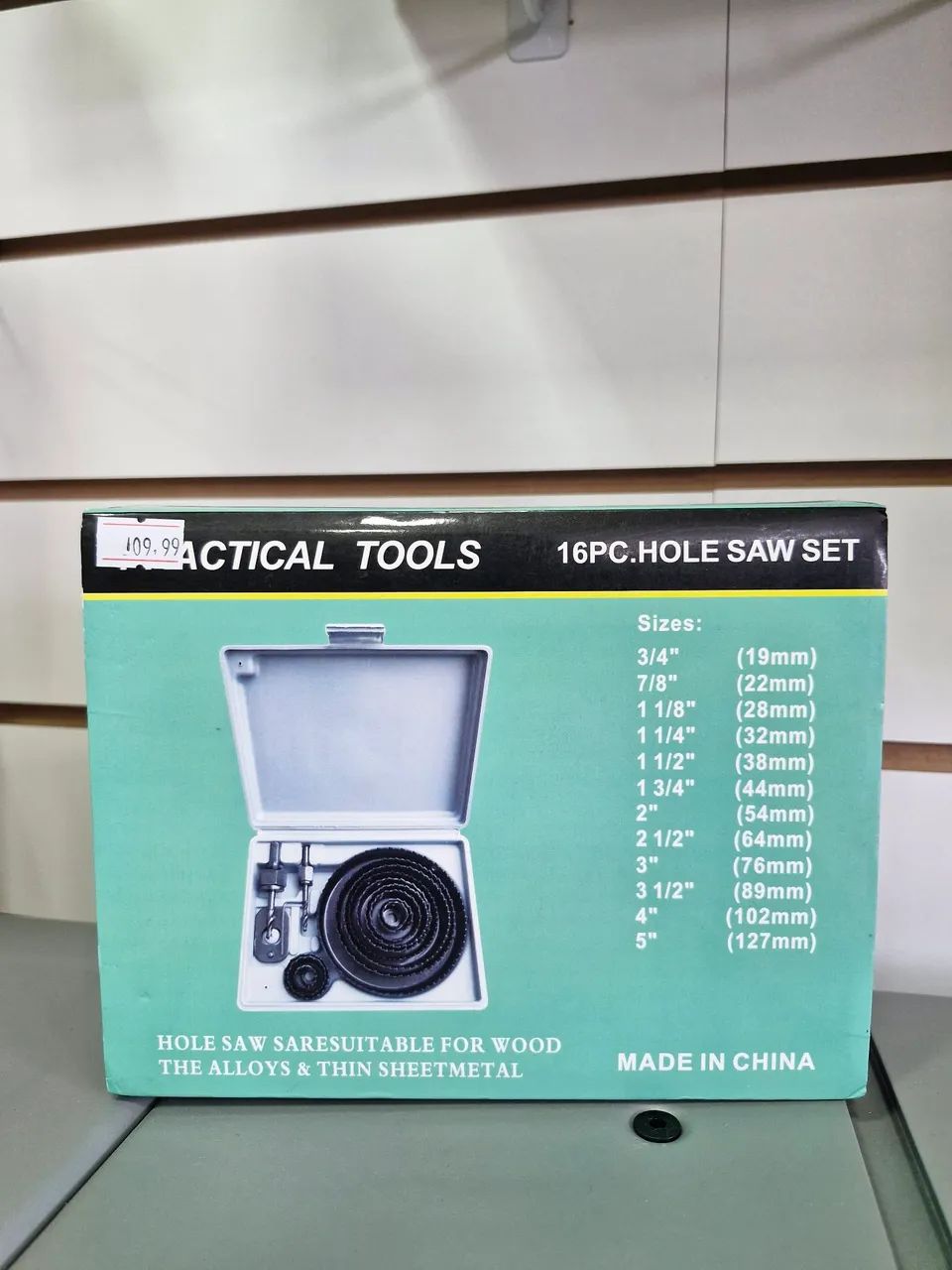 Jogo de Serras de Furo 16 Peças - Ferramenta para Madeira e Metal