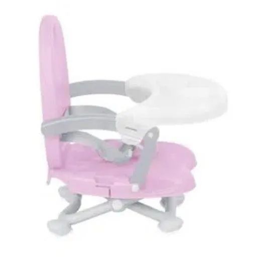 Cadeira de Alimentação Infantil Dobrável  portátil- Rosa - Foto 2