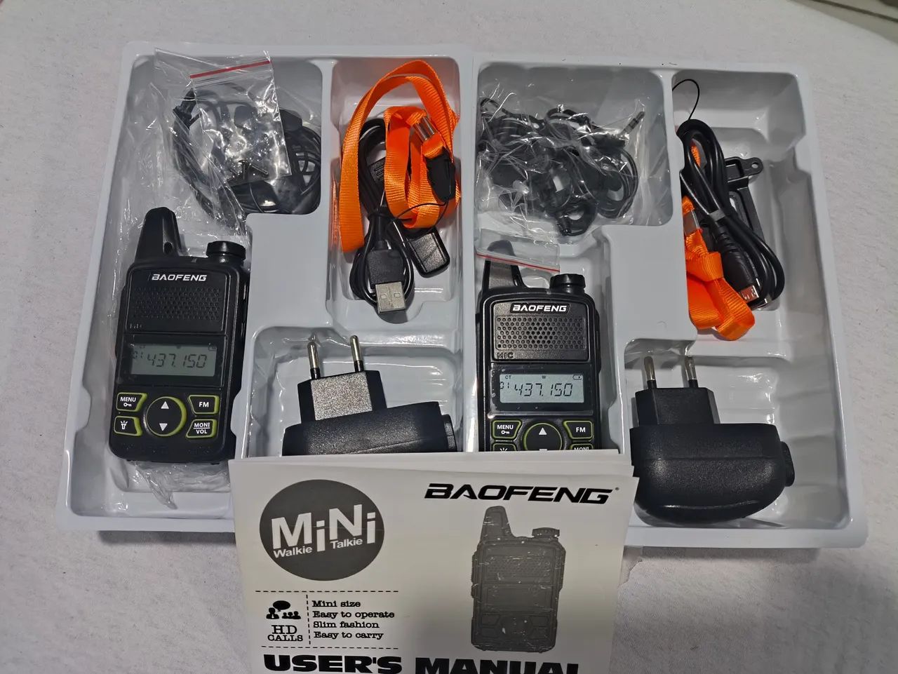 MiNi Walkie Talkei Balfeng Bft1 (São dois Rádios)  - Foto 2