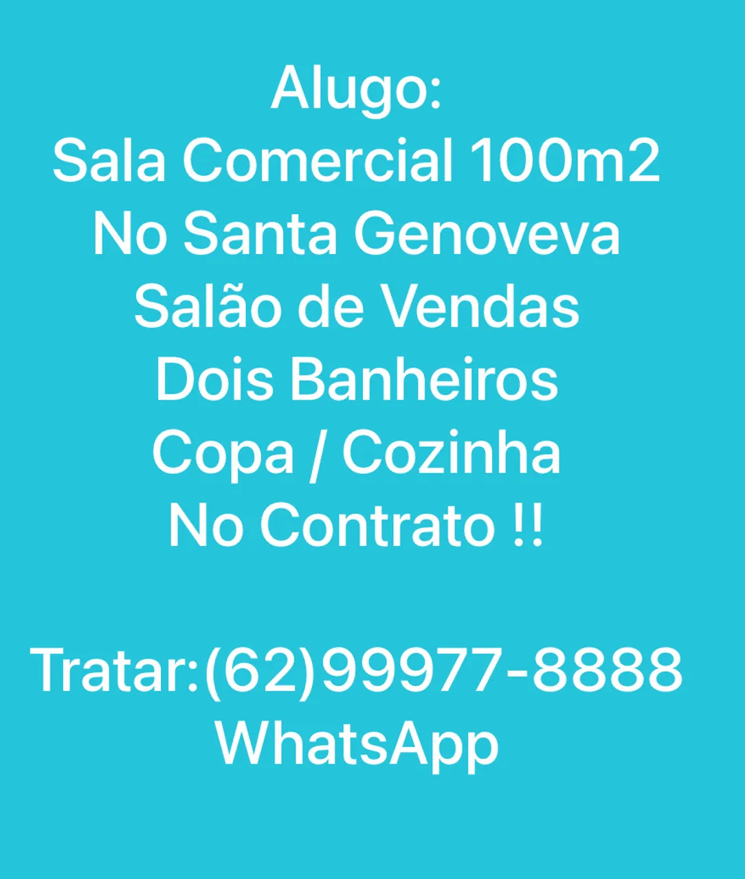 Sala Comercial com 100m2 - Santa Genoveva