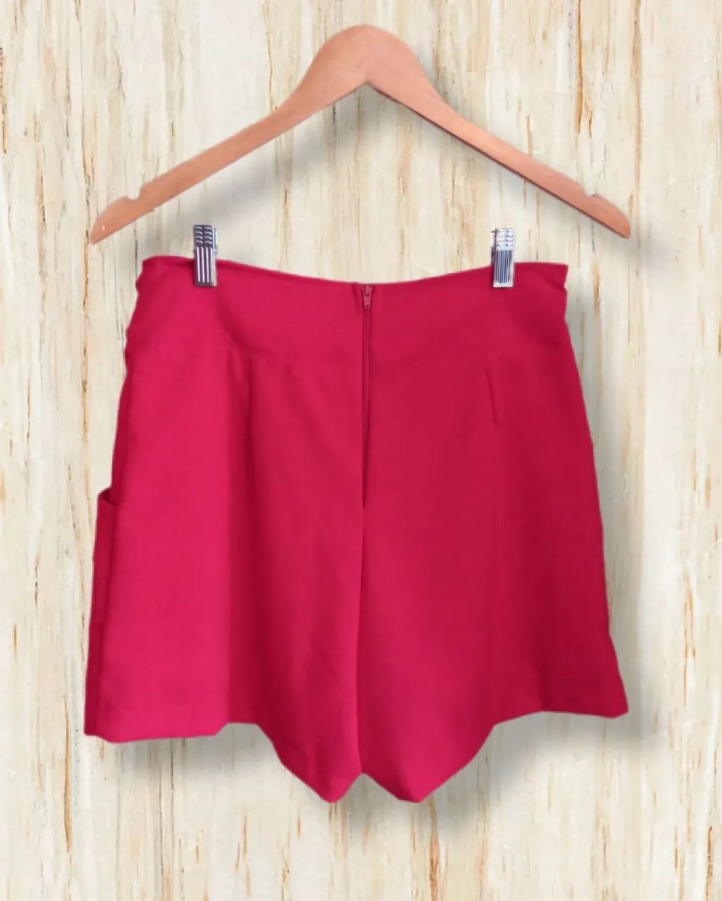 Shorts Vermelho Alfaiataria - Foto 2