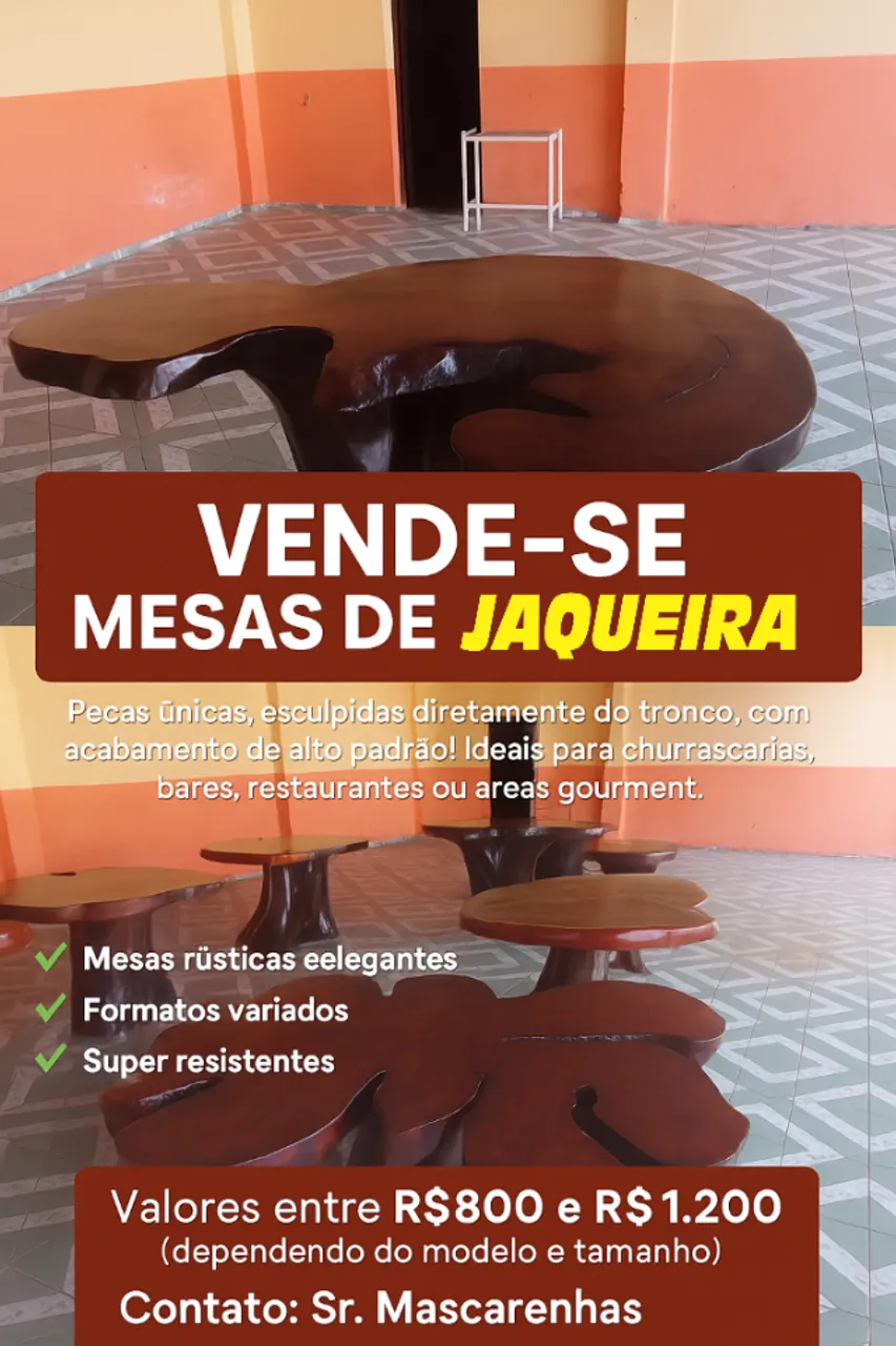 Mesa de Jaqueira Rustica