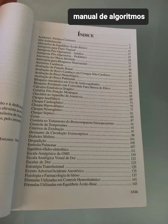 Manual de Algoritmos e Fórmulas Úteis em Anestesiologia - Foto 4