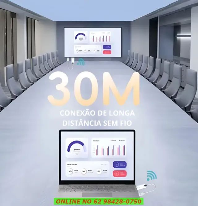 Transmissor Receptor De Áudio E Vídeo Hdmi Sem Fio 1080p 30m Branco - Foto 5