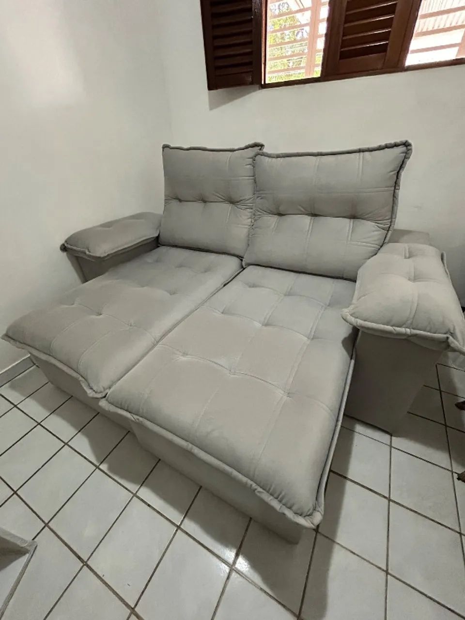 Sofá reclinável com molas ensacadas - Foto 4