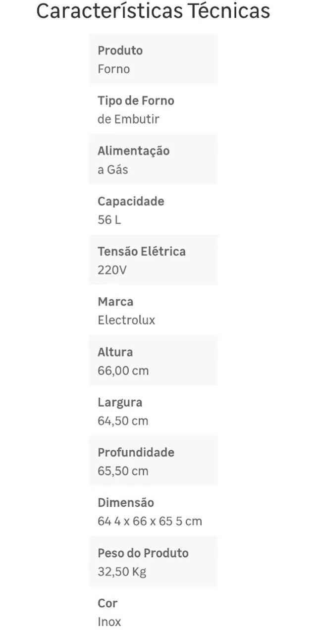 Forno Elétrico Electrolux 56l - Foto 2