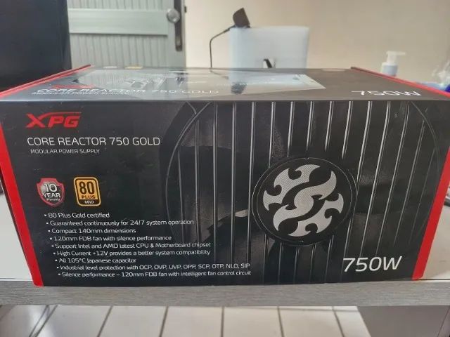 Fonte XPG MODULAR CORE REACTOR 750W GOLD 80 Plus - Foto 2