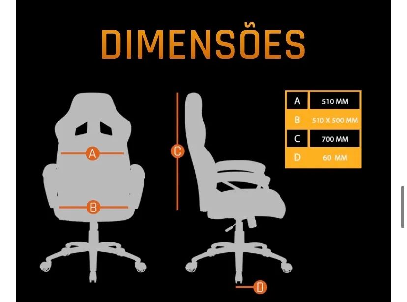 Cadeira Gamer Husky Preto e Branco - Foto 5