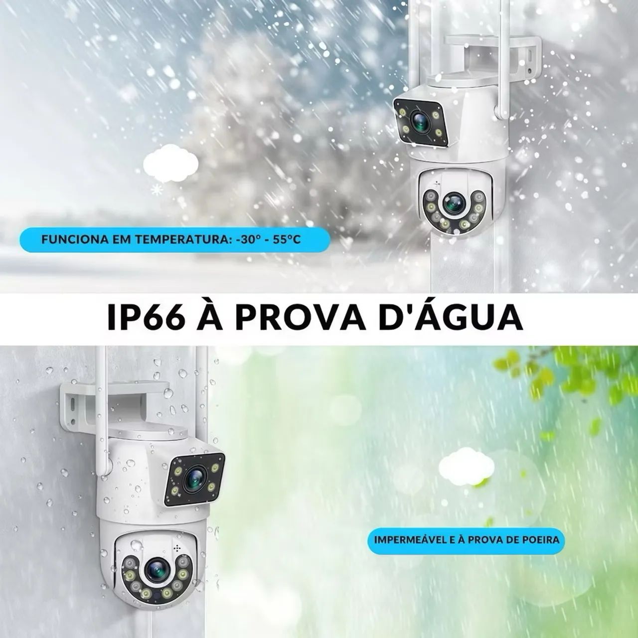 Câmera de Segurança Externa com Wi-Fi e Visão Noturna - Foto 2