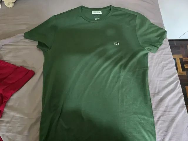 3 Camisetas Regular Fit 100% Algodão Pima Peruano M Pouco usadas, praticamente novas - Foto 3
