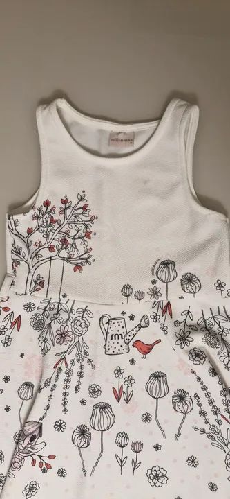 Vestido Infantil Estampado Flores Tam 10 - Foto 2