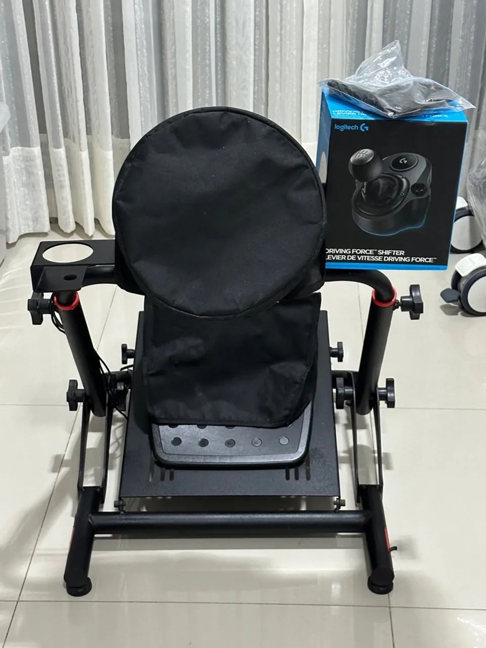 Volante Logitech G29 com câmbio e suporte Extrem SimRacing - Foto 4