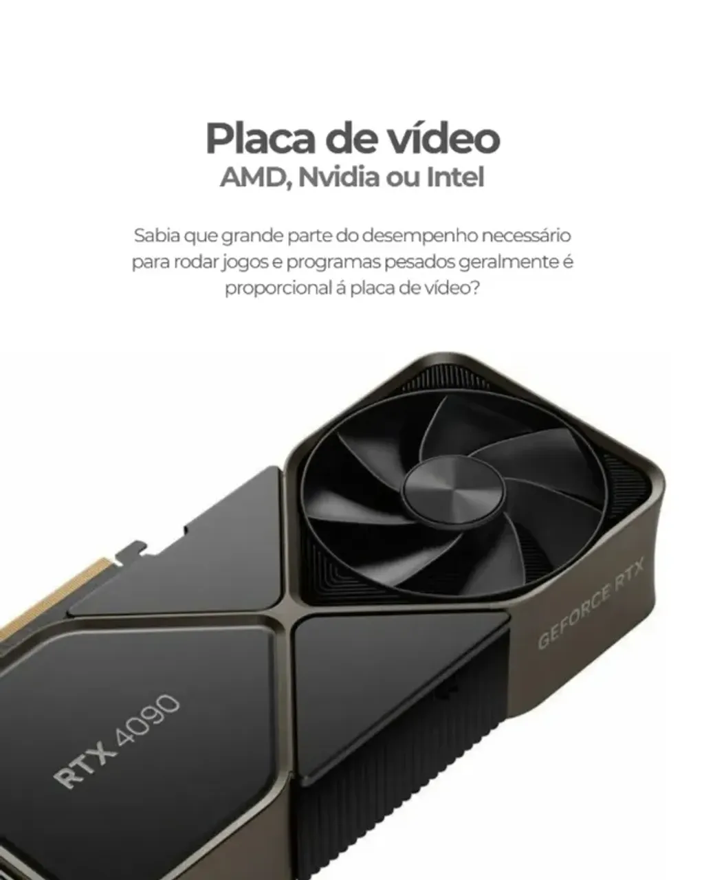 Placa de Vídeo Nvidia AMD Intel