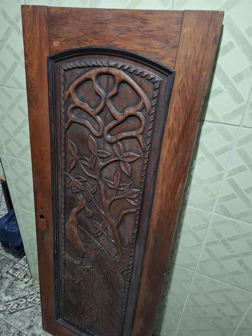 Porta entalhada decorativa  - Foto 3