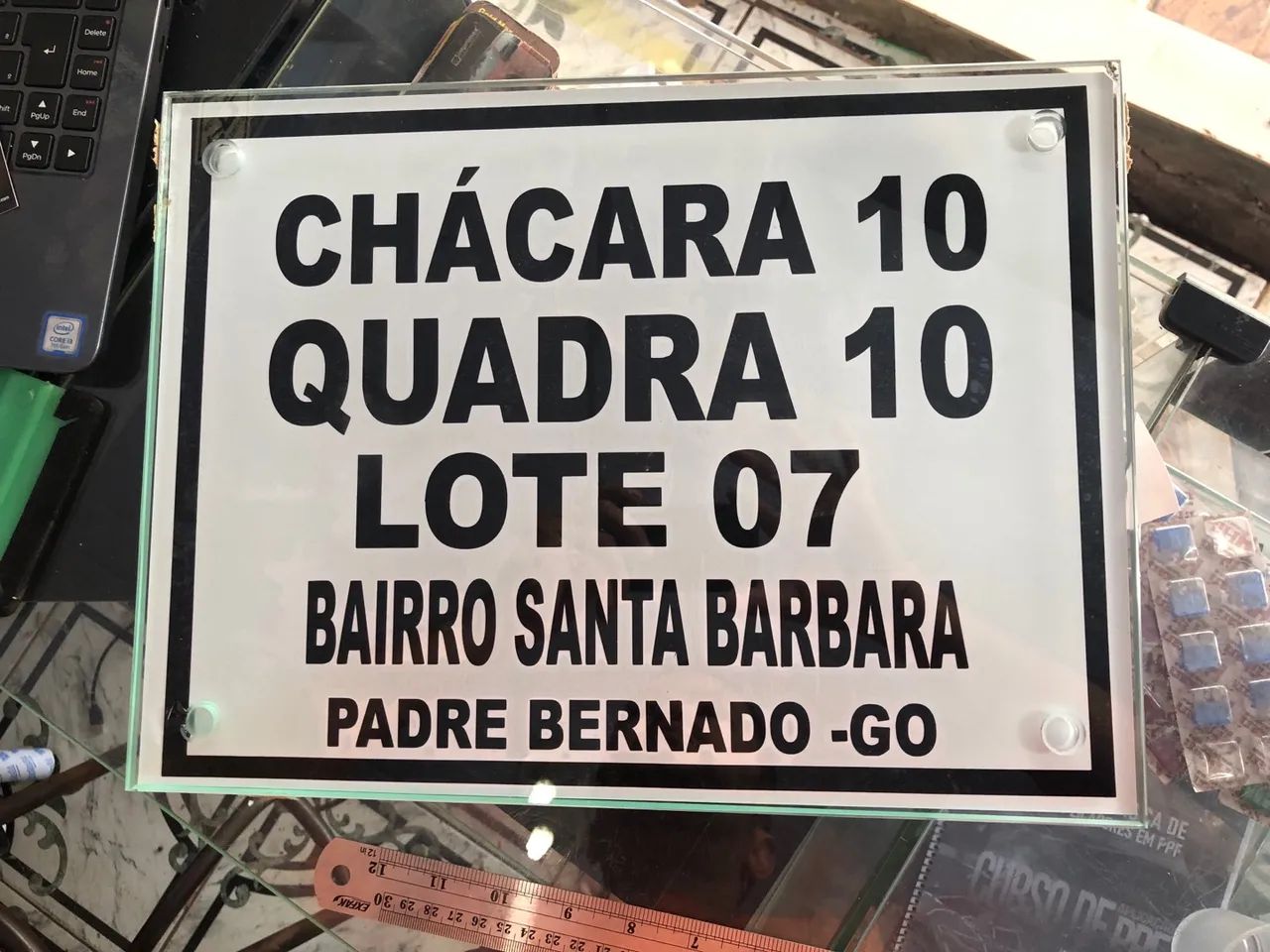Placa de endereço entrega grátis águas lindas - Foto 2
